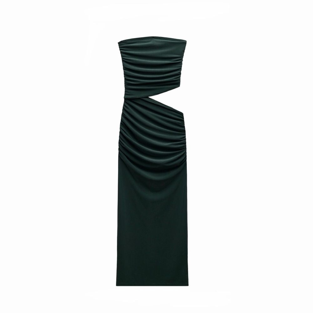 ZARA | Draped Cut Out Dress